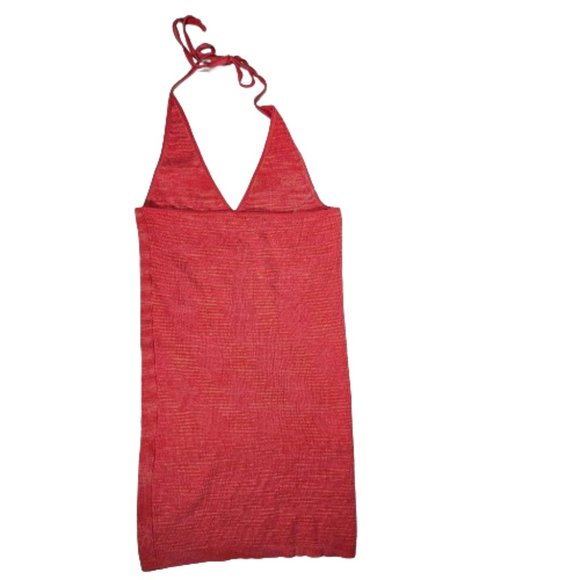 Wild Fable Sweater Halter Dress Pink Space Dye Women's Size XXL - Picture 2 of 6